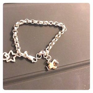 Nice silver charm bracelet