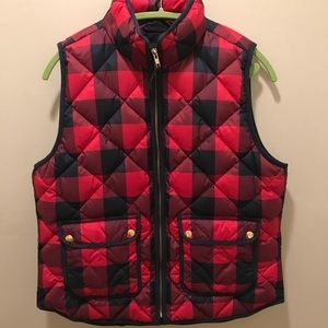 J crew plaid vest