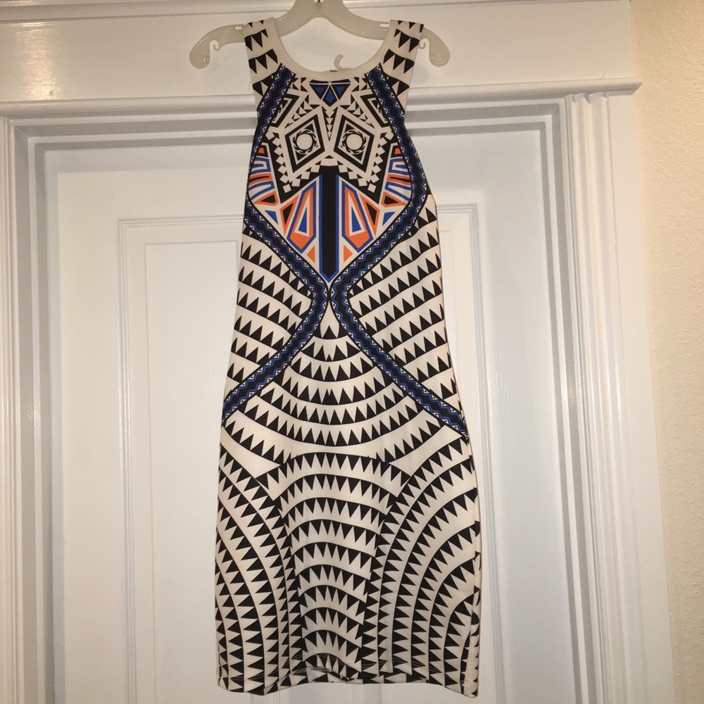 Multi colored racer back dress