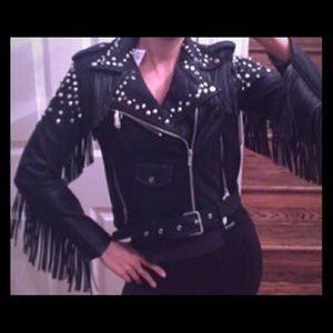 Brand new Zara faux leather biker jacket.