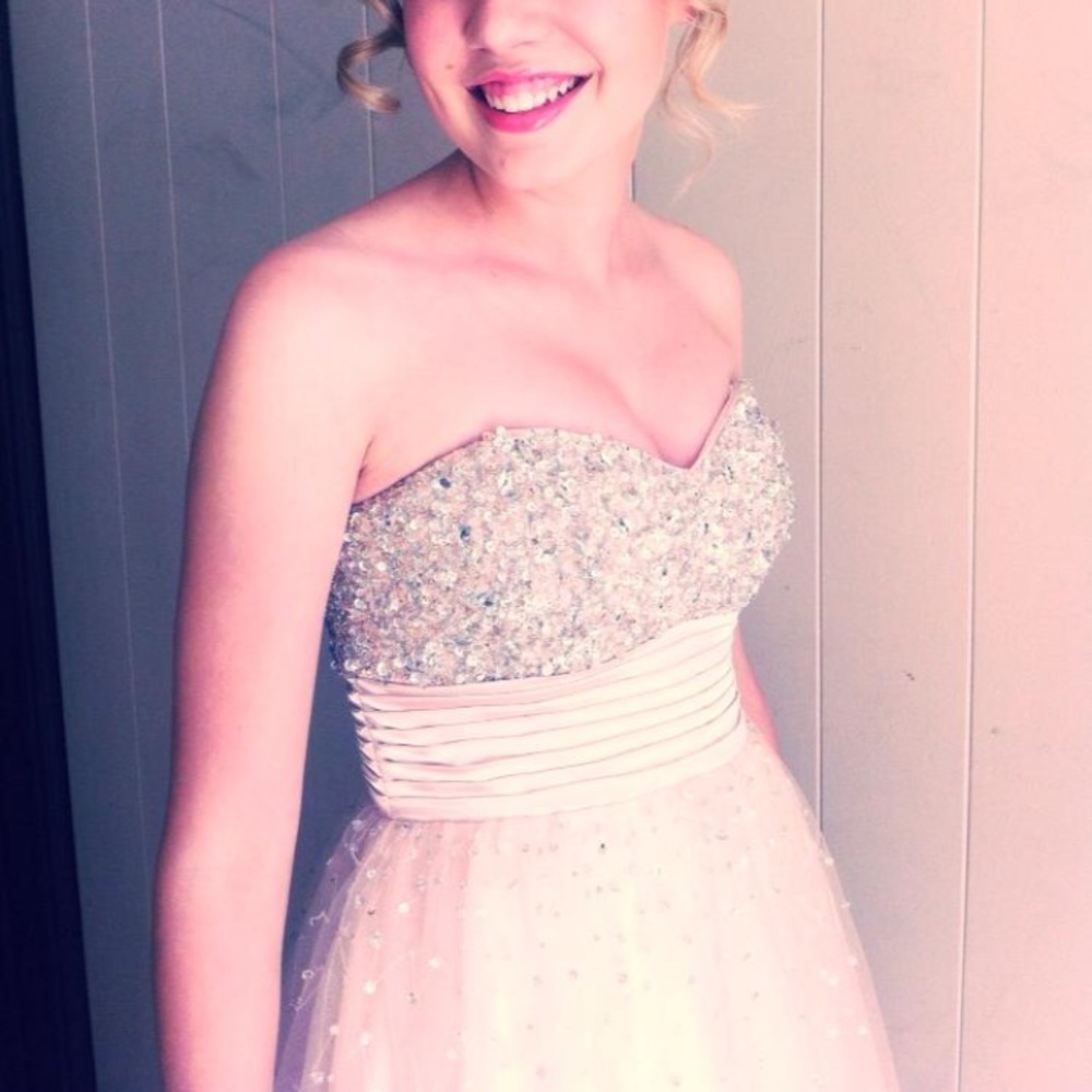 Gold Sequin Ball Gown