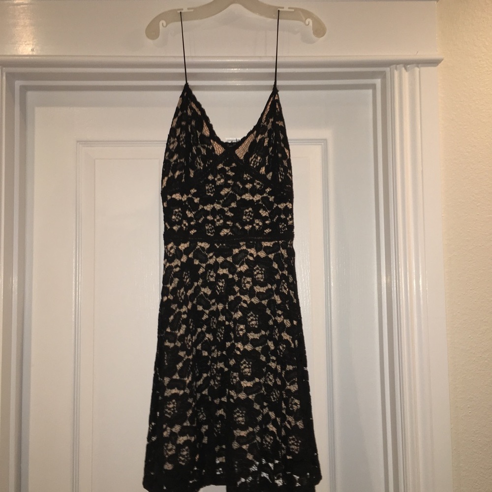 Zara black lace dress