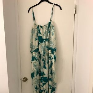 J. Crew Palm Print Jumpsuit.