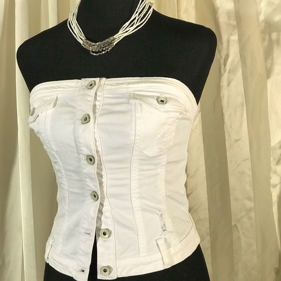 Guess Tops - ⭐️FINAL SALE⭐️Strapless Vest (Jean material) (C-1)
