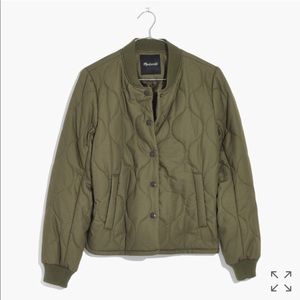 NWT madewell Quilted Military Jacket in XS