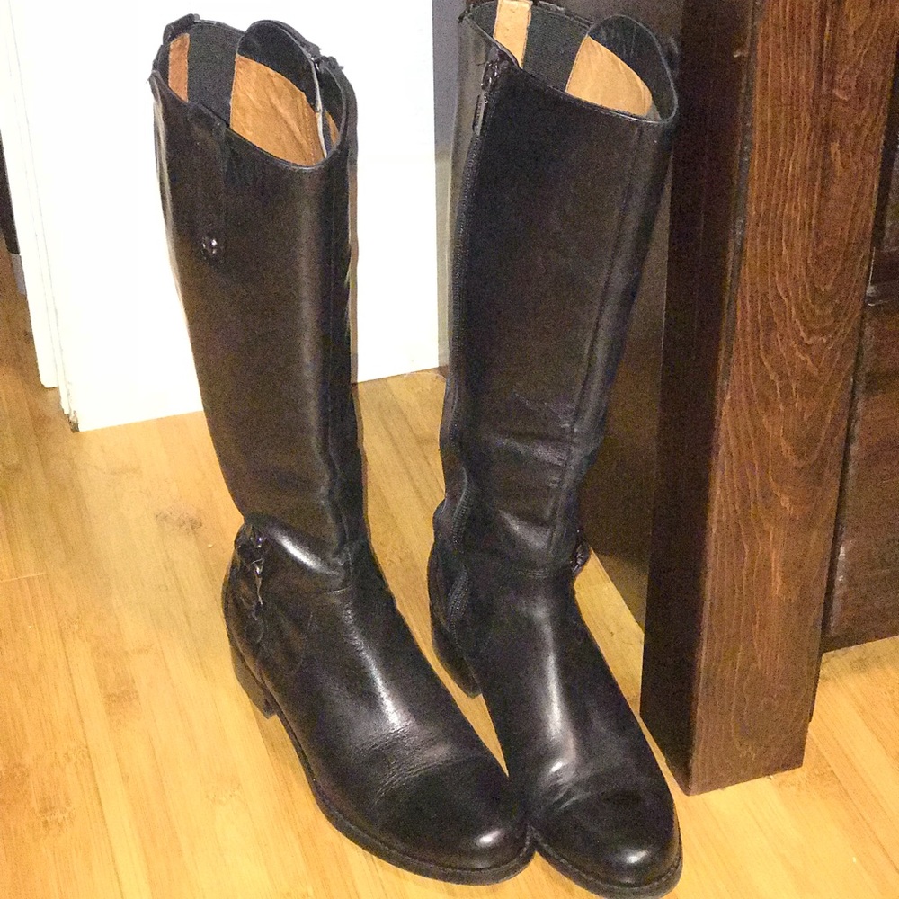 Blonde Riding Boots