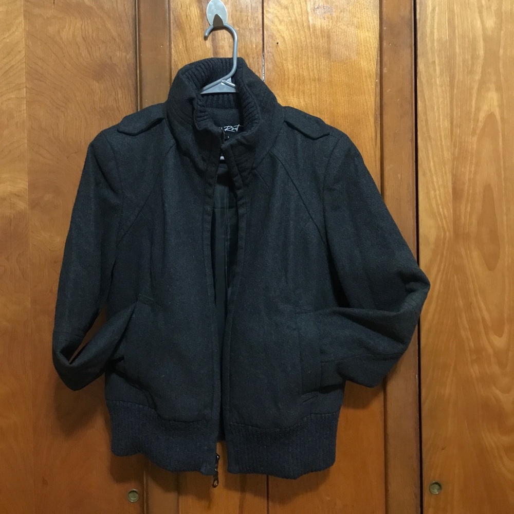 Black Rivet wool jacket large