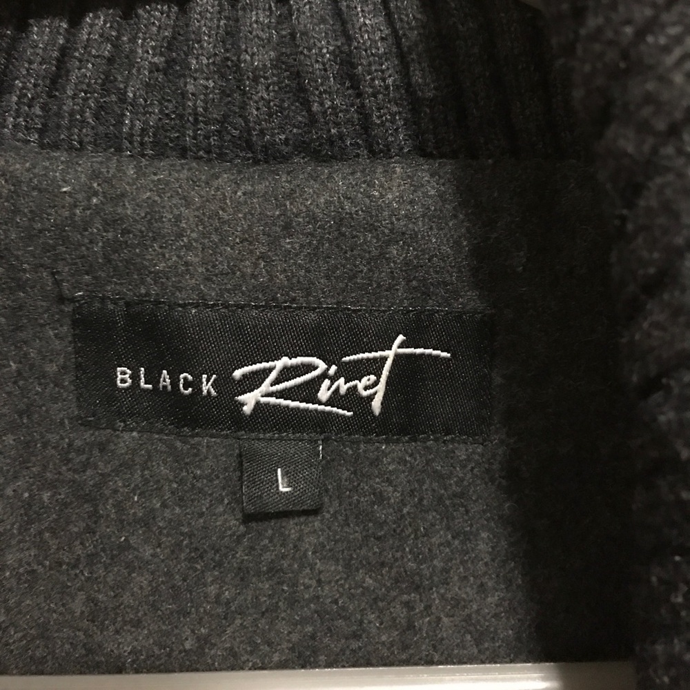 Black Rivet wool jacket large - Picture 2 of 4