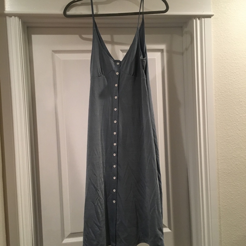 Zara pin stripe button down dress