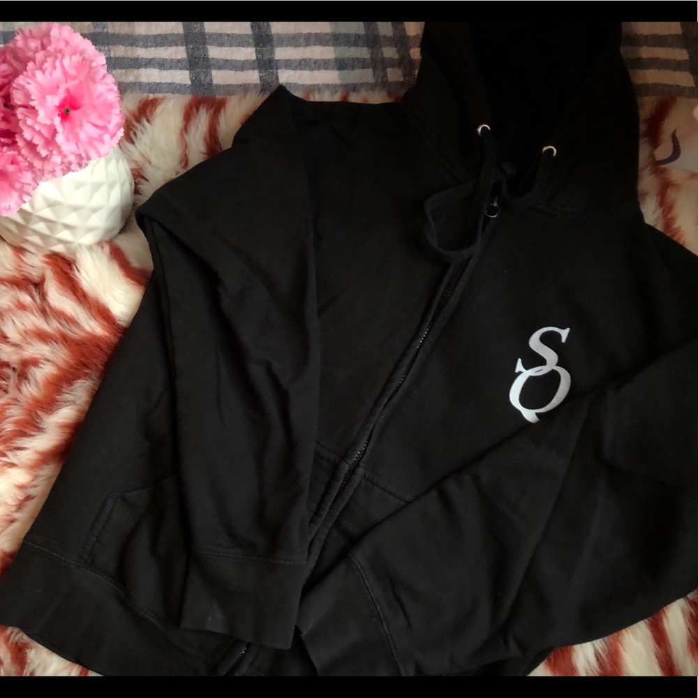 StarQuest Black Zip up Hoodie