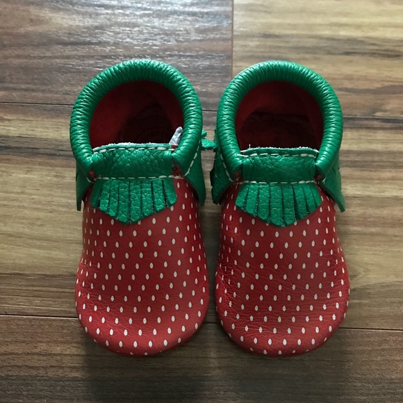 freshly picked strawberry moccasins
