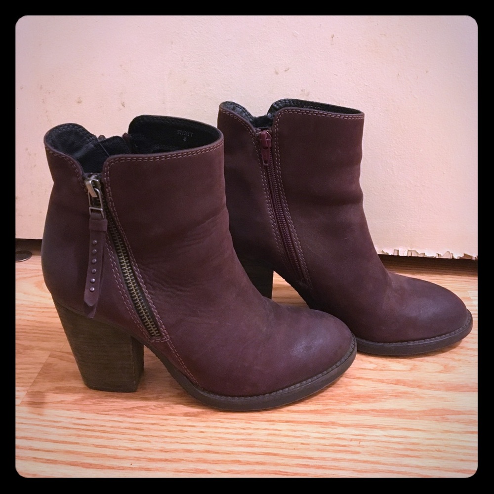Purple Steve Madden booties
