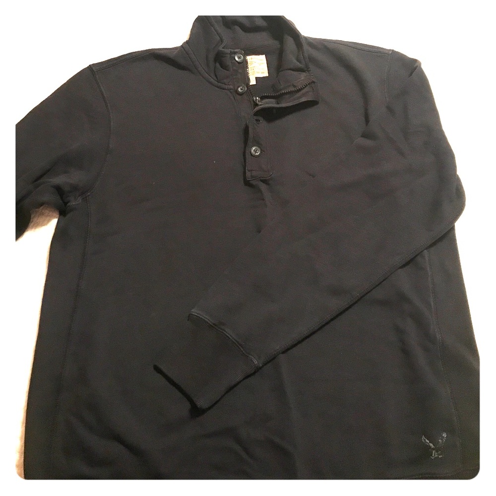 American eagle mock neck 3/4 zip