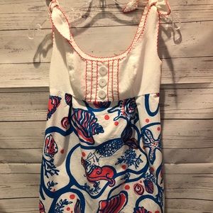 Lilly Pulitzer Sz 0 dress mermaid scales tails