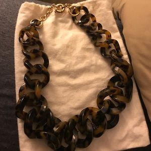 JCrew Tortoise Chunk Necklace