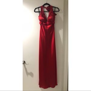 Red gown