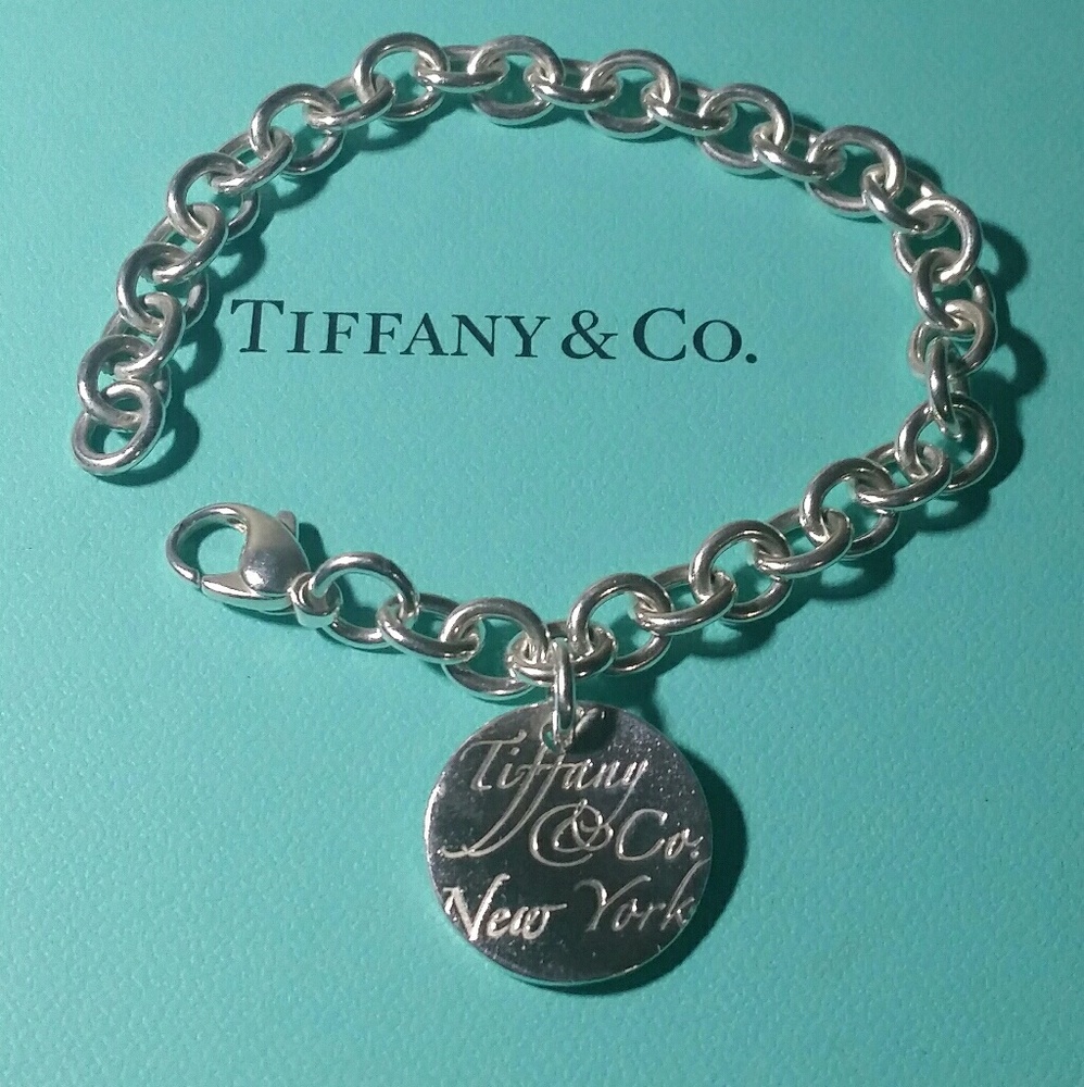 Tiffany & Co notes charm bracelet
