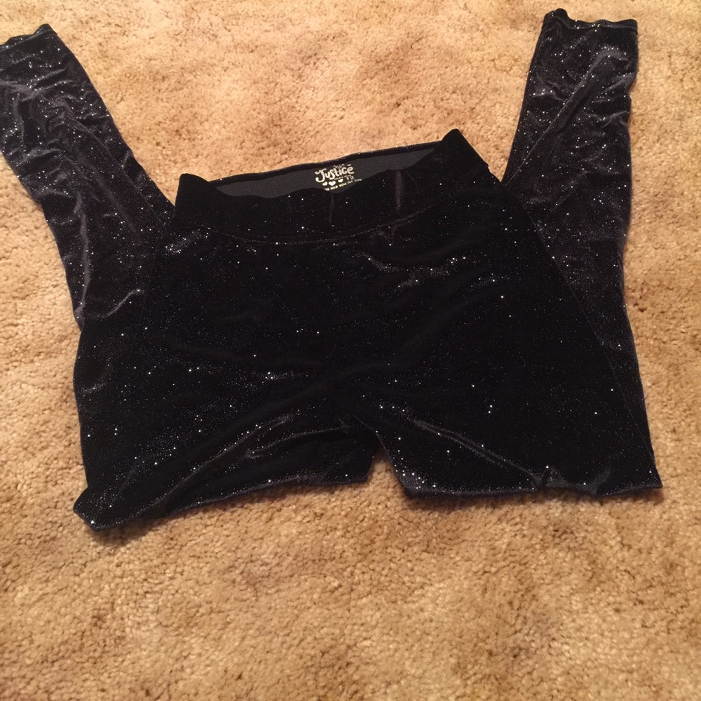 Sparkle leggings.