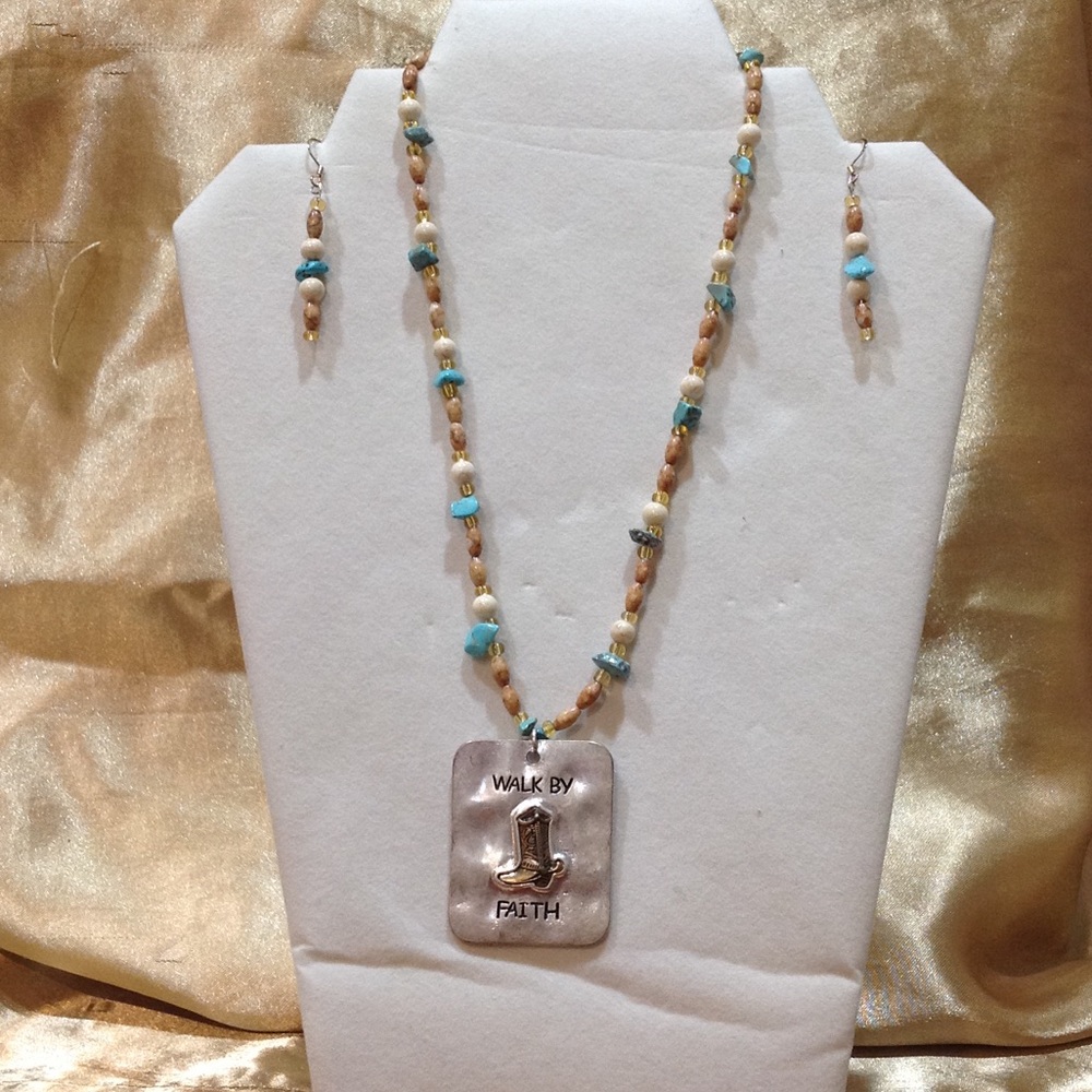 Necklace and earrings set