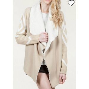 NWT En Creme fuzzy jacket