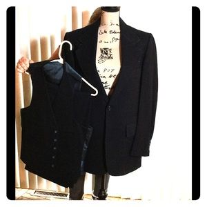 3-Piece Navy Wool Suit