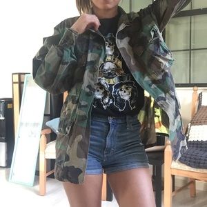 Oversized camo jacket