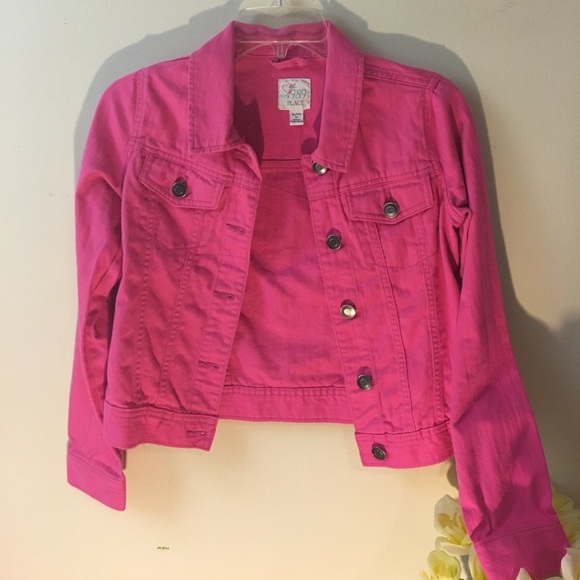 Hot Pink Children’s Place Jean Jacket - Picture 1 of 3