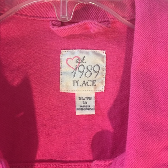 Hot Pink Children’s Place Jean Jacket - Picture 2 of 3