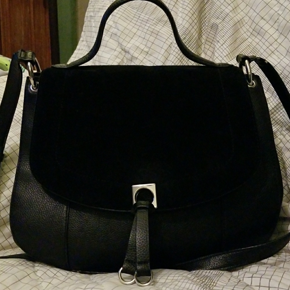 for sale Ivanka Trump UGC black leather and suede handbag