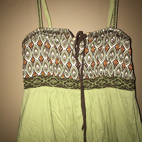 🍀 100% cotton, thin strapped dress - Picture 3 of 8