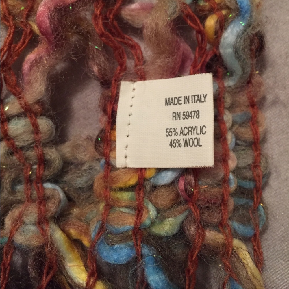 Italian Multicolored Scarf - Picture 4 of 4