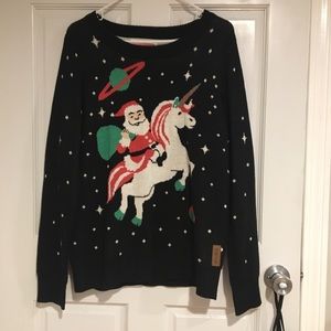 Santa & Unicorn Christmas Sweater