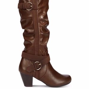 NEW Rialto Crystal Boots Brown