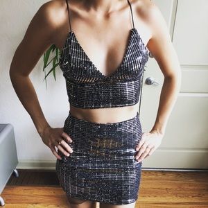 Sequin two piece set! So fabulous and shiny!