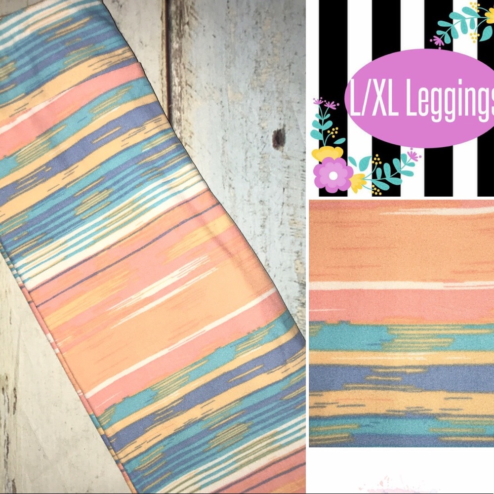 Vintage sunset LuLaRoe leggings. KIDS. L/xl nwt