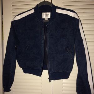 GUESS Denim Bomber Jacket