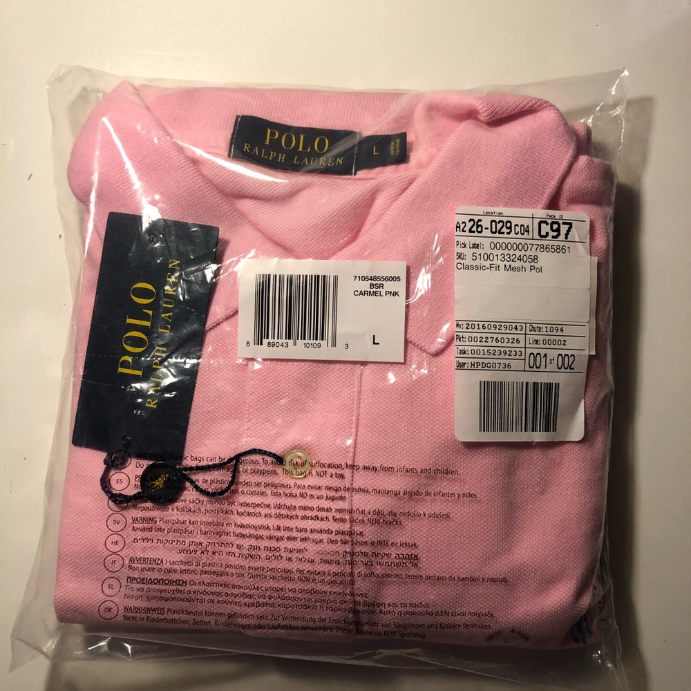 Men’s Polo Ralph Lauren Salmon Button-up Polo