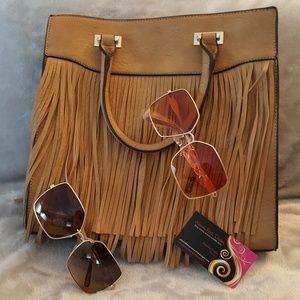 Leather Fringe Purse