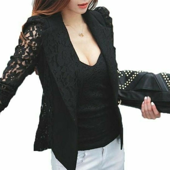 Black Lace Blazer - Picture 4 of 4