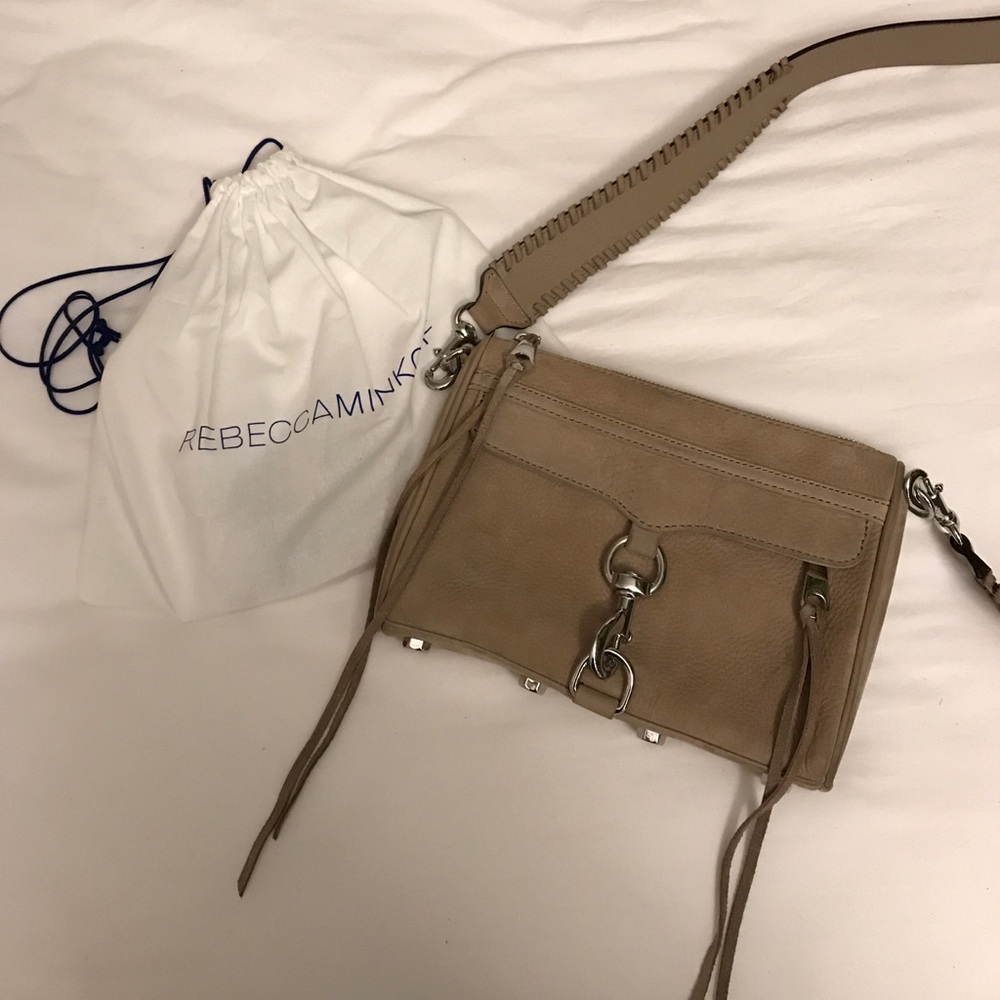 Rebecca Minkoff Nubuck Mini Mac with Guitar Strap