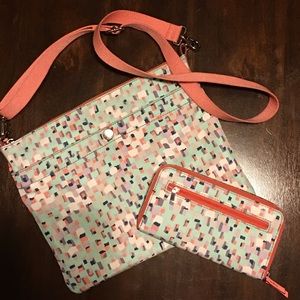 Fossil purse and matching wallet