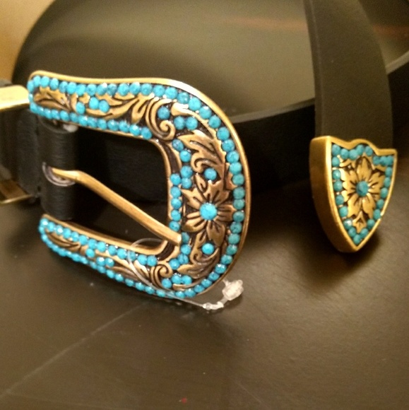 🎈New turquoise embellishment belt buckle - Picture 2 of 6