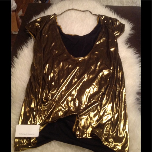 2 left! ! FINl.sALE! RAREv American apparel metallic mini tunic ⚡️💕 - Picture 2 of 2