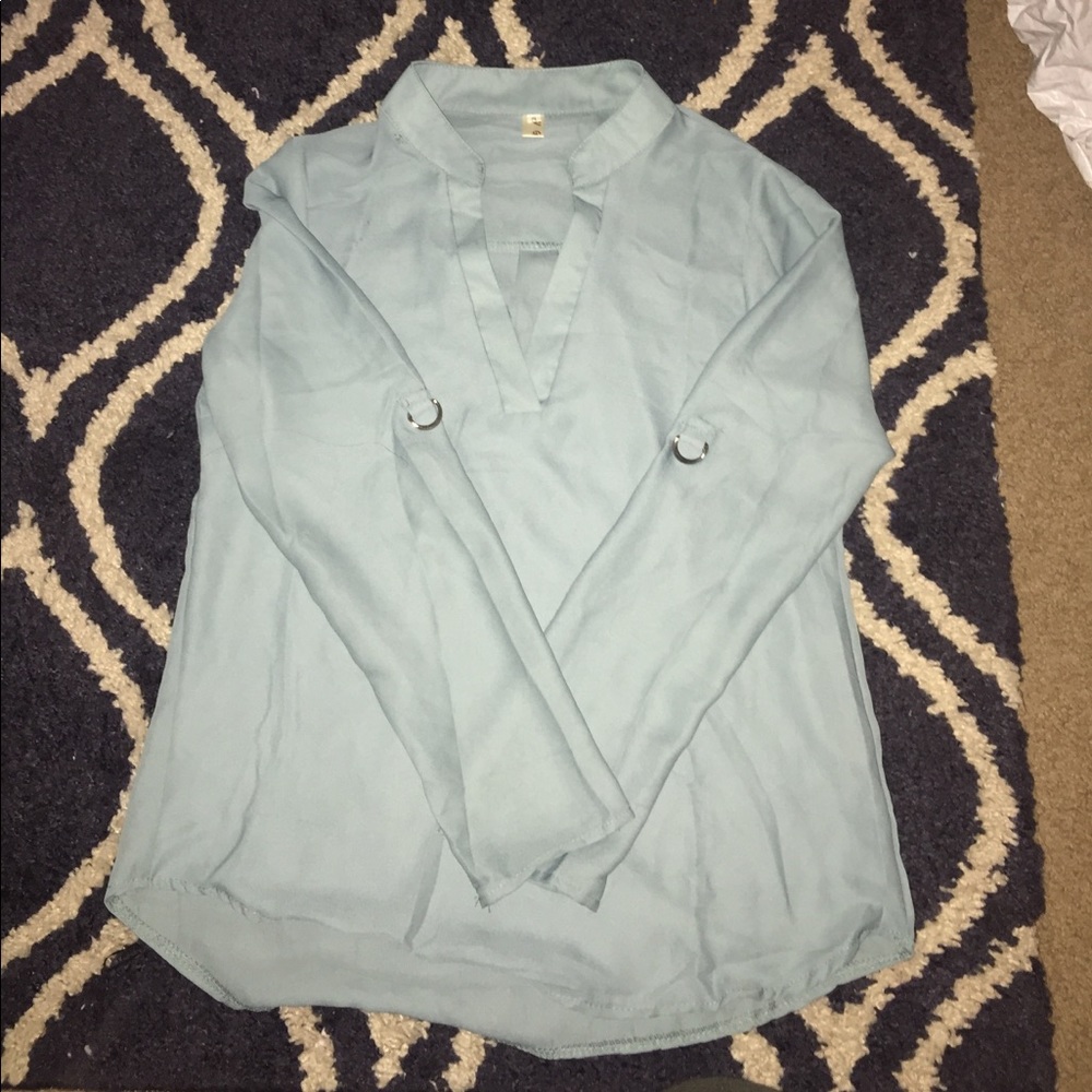 Lone sleeve dark mint dress up shirt