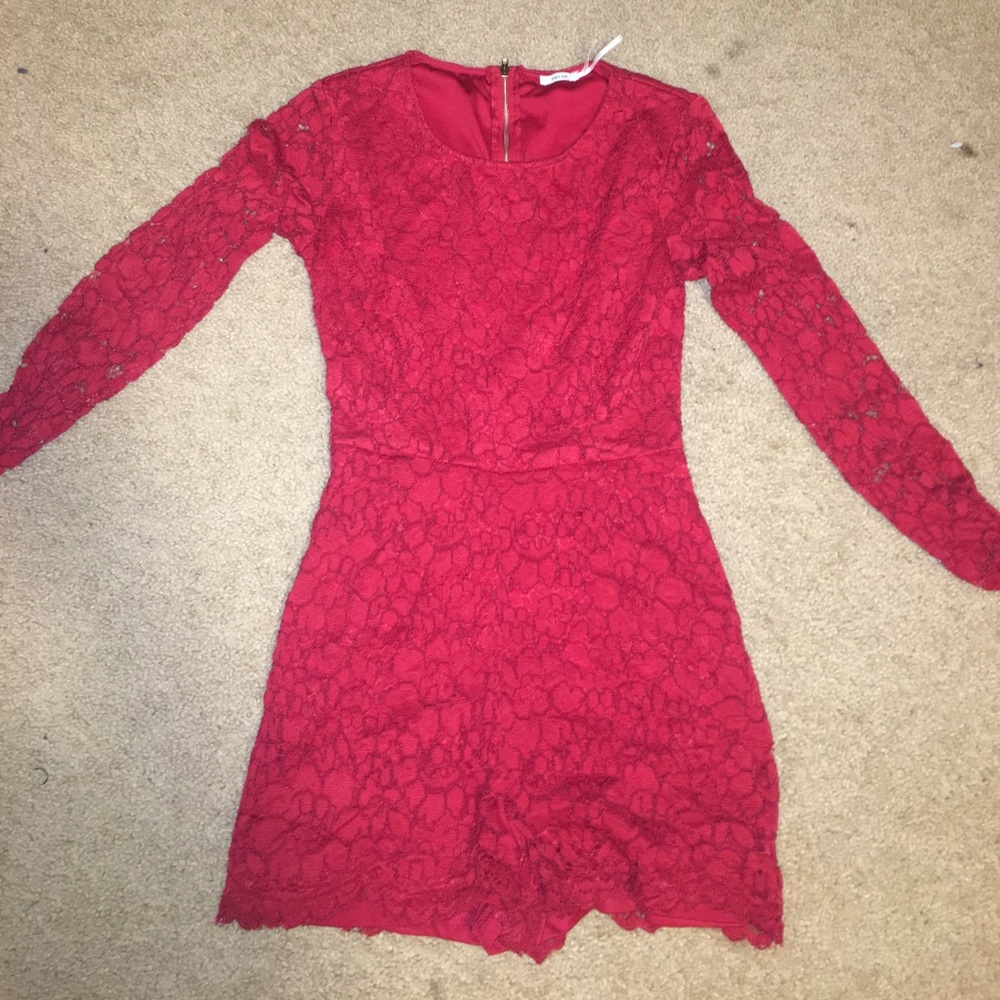 Red full lace romper! Worn once