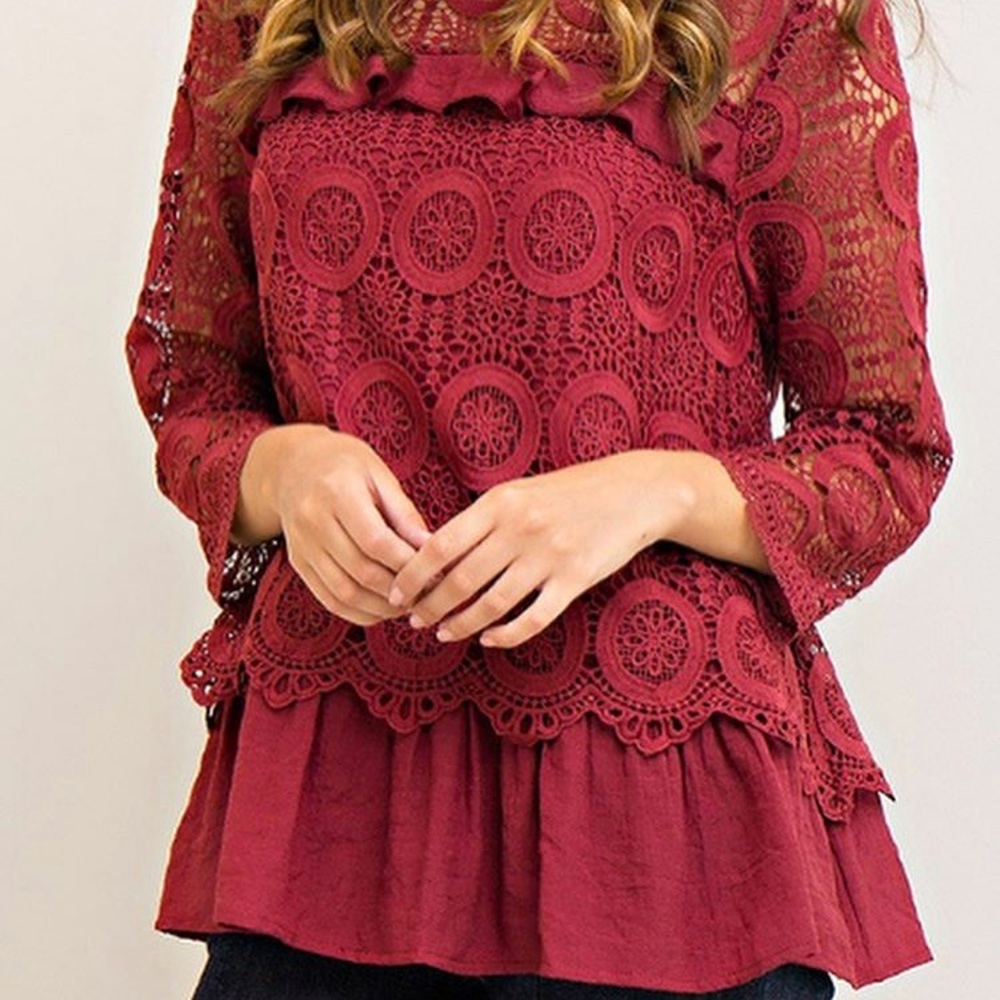Layered lace top
