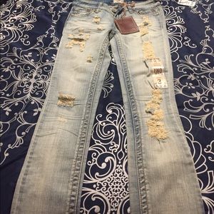 YNO straight leg jeans