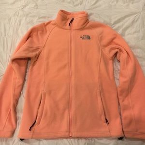 Coral North Face Fleece, S