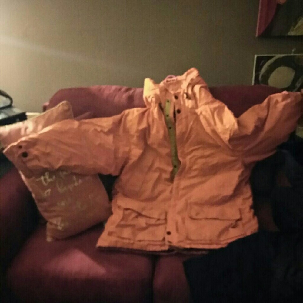 Nautica  Orange thick Jacket 2 tone - Picture 3 of 4