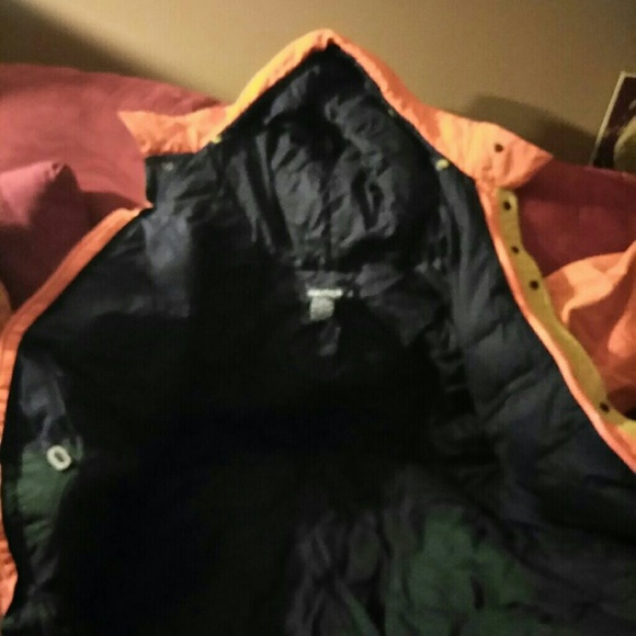 Nautica  Orange thick Jacket 2 tone - Picture 2 of 4